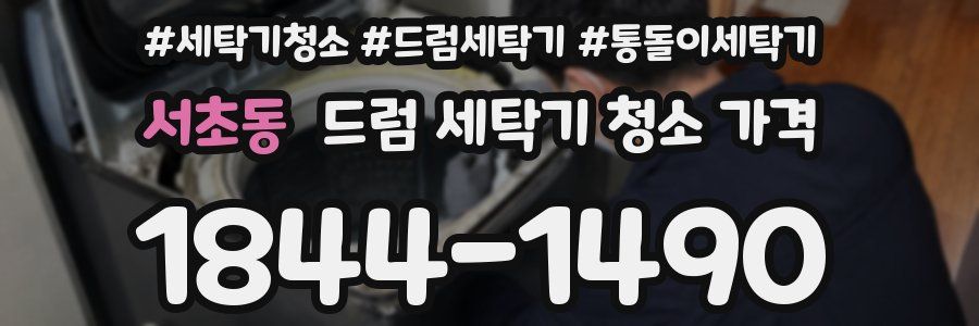 서초동 드럼 세탁기 청소 가격