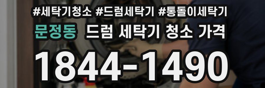 문정동 드럼 세탁기 청소 가격