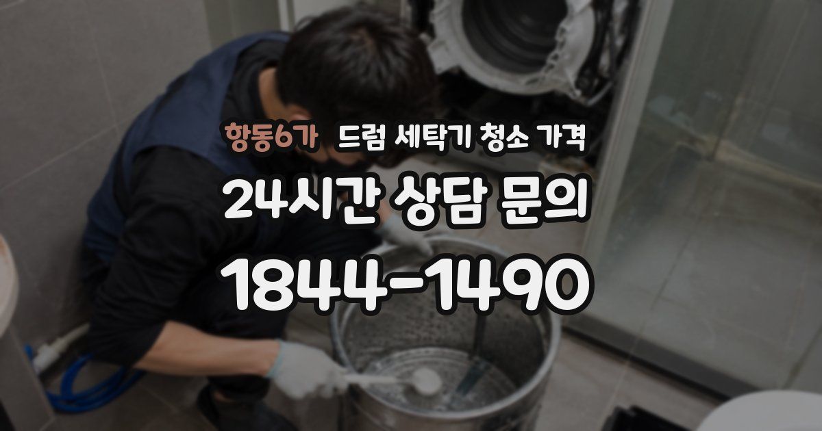 항동6가 드럼 세탁기 청소 가격