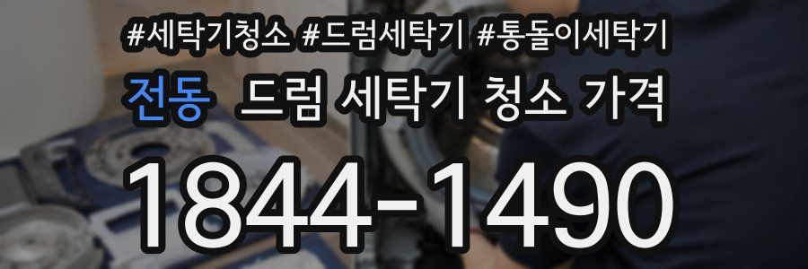전동 드럼 세탁기 청소 가격
