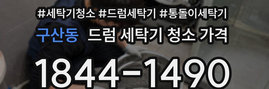 구산동 드럼 세탁기 청소 가격