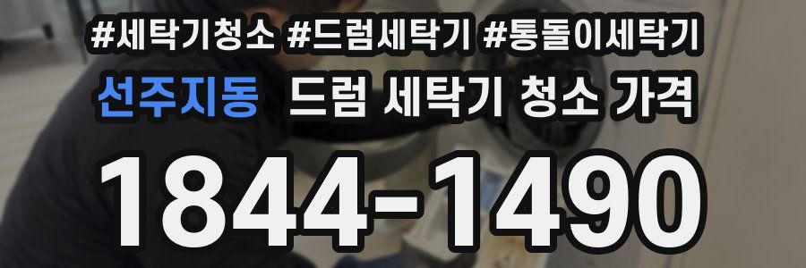 선주지동 드럼 세탁기 청소 가격