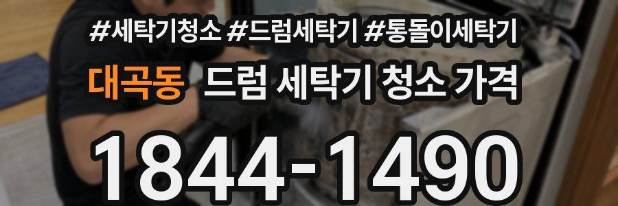 대곡동 드럼 세탁기 청소 가격