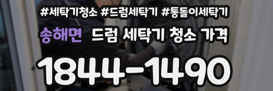 송해면 드럼 세탁기 청소 가격