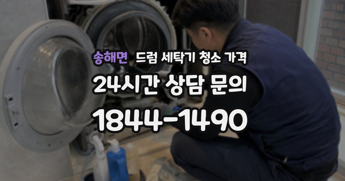 송해면 드럼 세탁기 청소 가격
