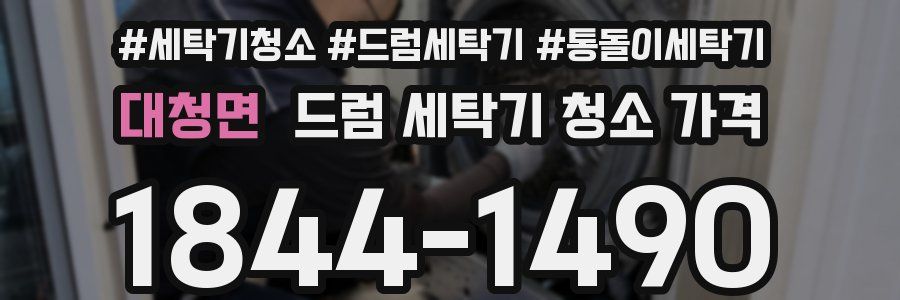 대청면 드럼 세탁기 청소 가격
