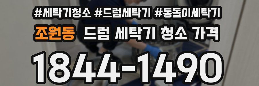 조원동 드럼 세탁기 청소 가격