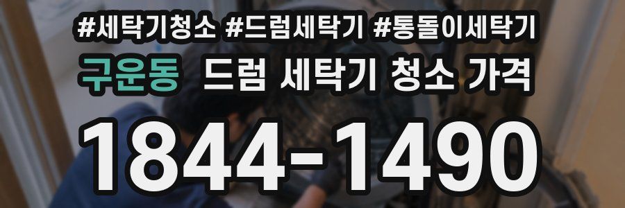 구운동 드럼 세탁기 청소 가격