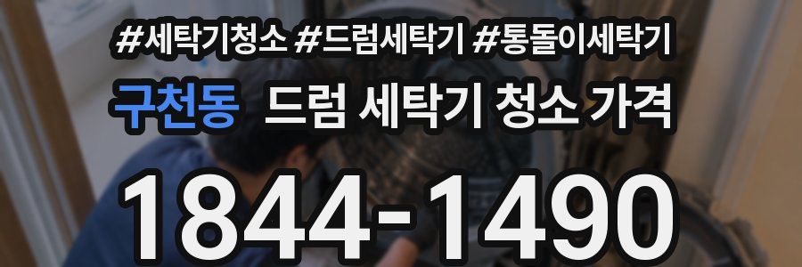 구천동 드럼 세탁기 청소 가격