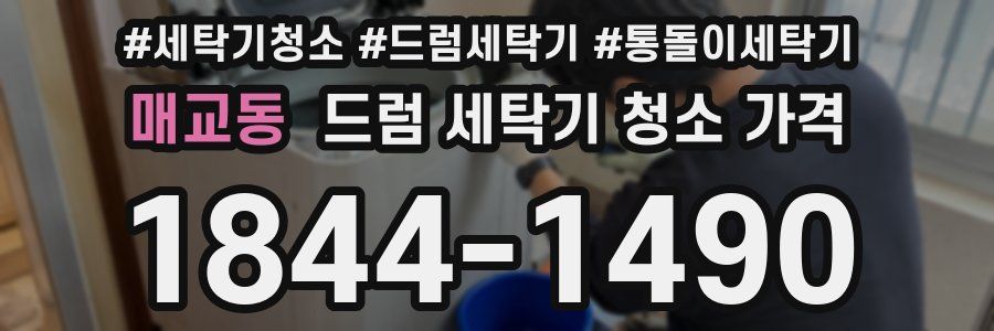 매교동 드럼 세탁기 청소 가격