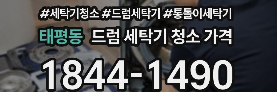 태평동 드럼 세탁기 청소 가격