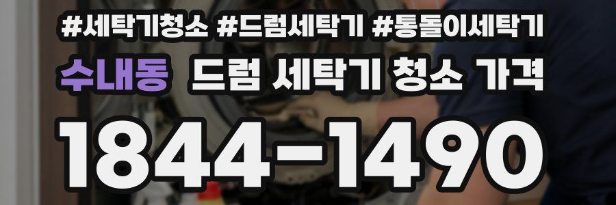수내동 드럼 세탁기 청소 가격