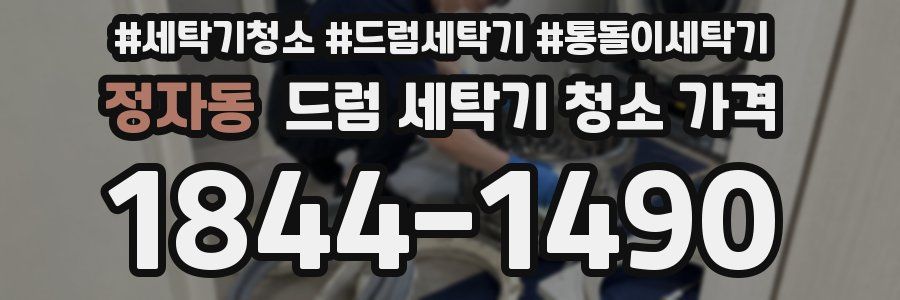 정자동 드럼 세탁기 청소 가격