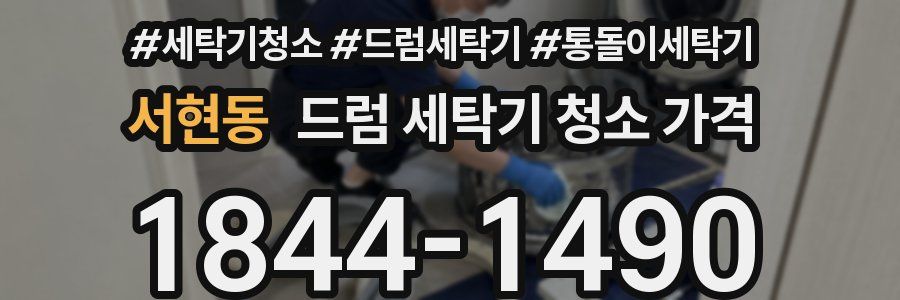 서현동 드럼 세탁기 청소 가격