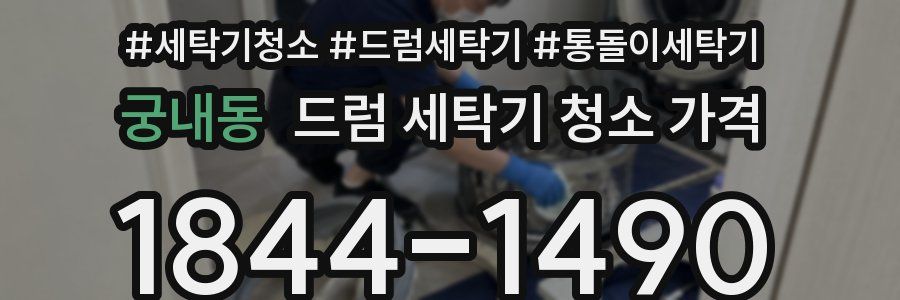 궁내동 드럼 세탁기 청소 가격