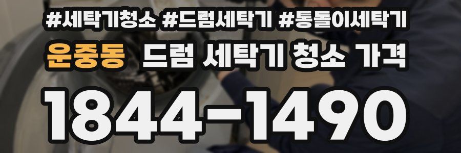 운중동 드럼 세탁기 청소 가격