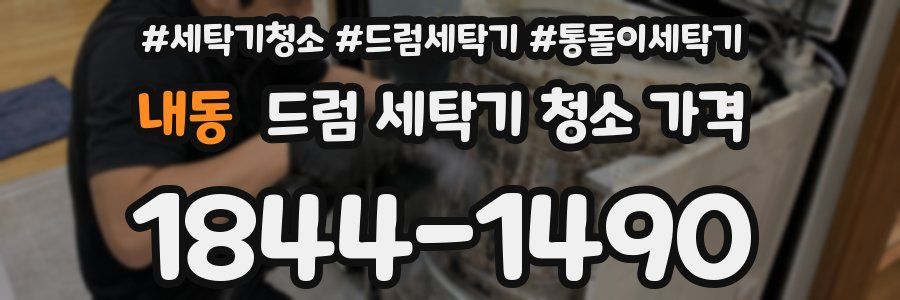 내동 드럼 세탁기 청소 가격