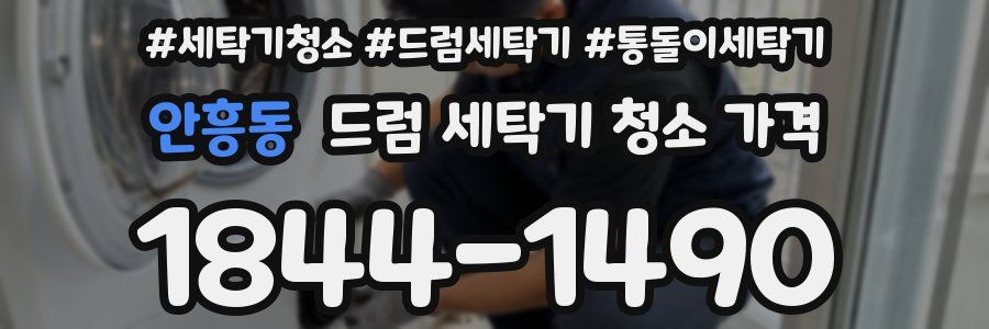안흥동 드럼 세탁기 청소 가격