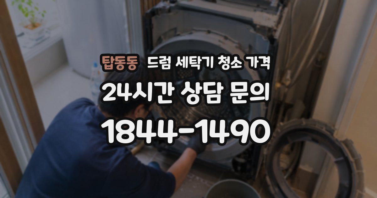 탑동동 드럼 세탁기 청소 가격