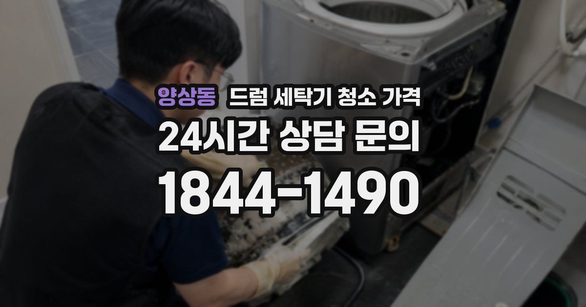 양상동 드럼 세탁기 청소 가격