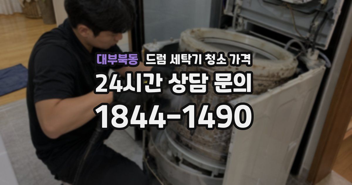 대부북동 드럼 세탁기 청소 가격