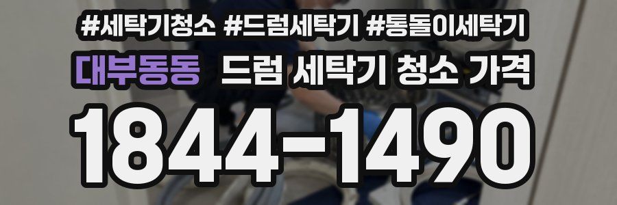 대부동동 드럼 세탁기 청소 가격