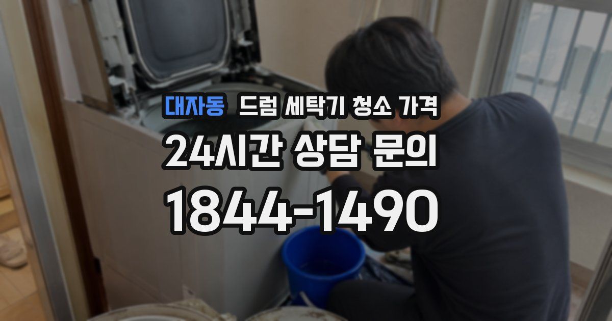 대자동 드럼 세탁기 청소 가격