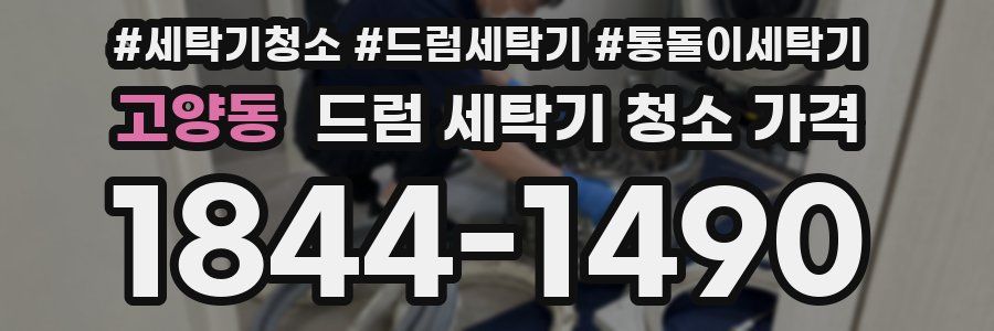 고양동 드럼 세탁기 청소 가격
