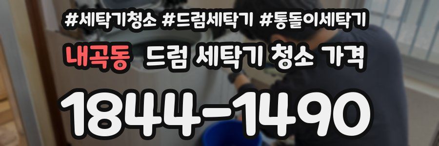 내곡동 드럼 세탁기 청소 가격