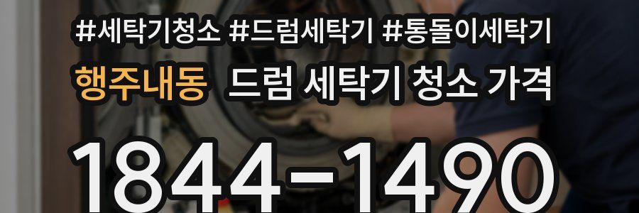 행주내동 드럼 세탁기 청소 가격