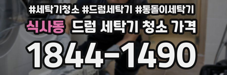 식사동 드럼 세탁기 청소 가격