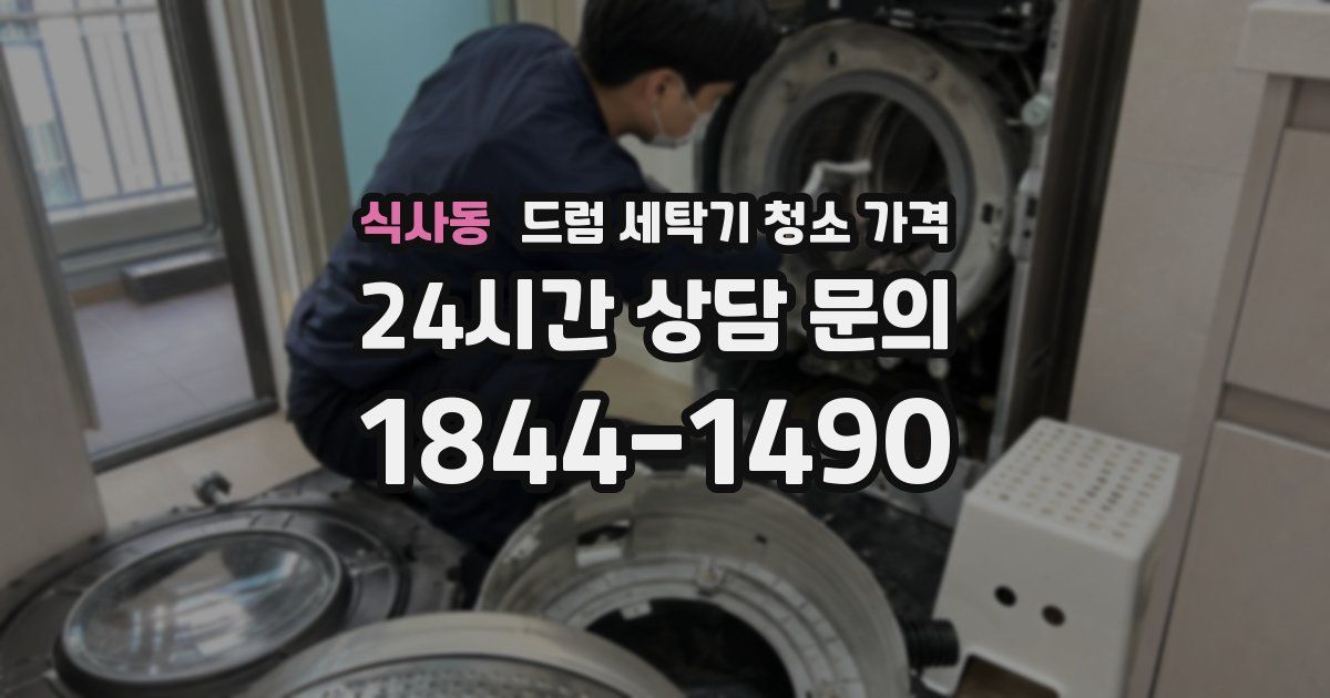 식사동 드럼 세탁기 청소 가격