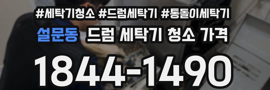 설문동 드럼 세탁기 청소 가격