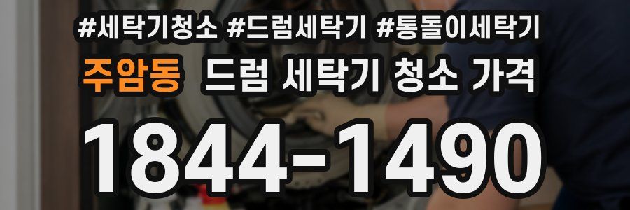 주암동 드럼 세탁기 청소 가격