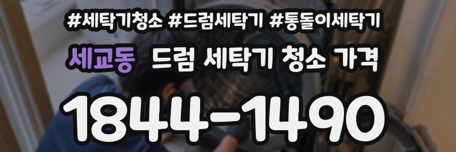 세교동 드럼 세탁기 청소 가격