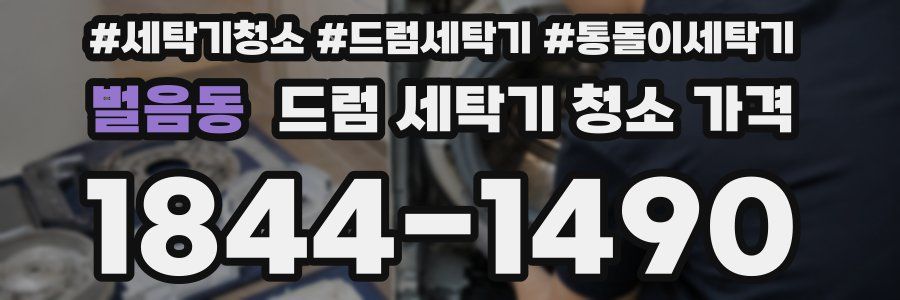 벌음동 드럼 세탁기 청소 가격