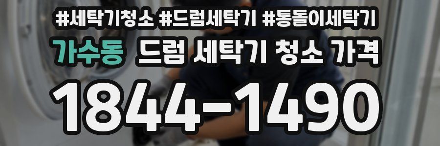 가수동 드럼 세탁기 청소 가격