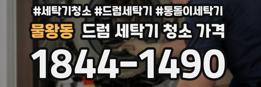 물왕동 드럼 세탁기 청소 가격