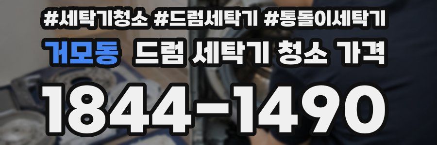 거모동 드럼 세탁기 청소 가격