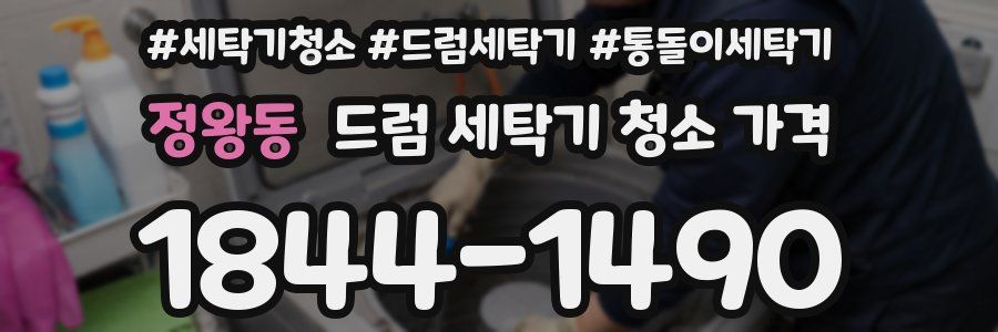 정왕동 드럼 세탁기 청소 가격
