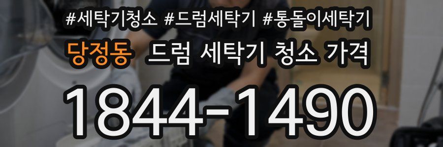 당정동 드럼 세탁기 청소 가격