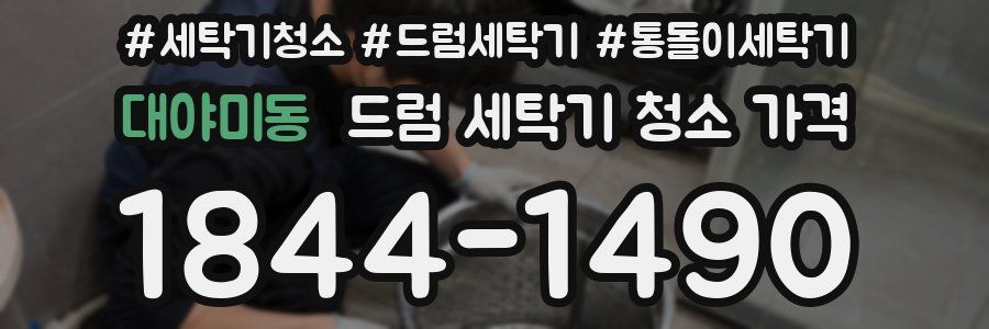 대야미동 드럼 세탁기 청소 가격