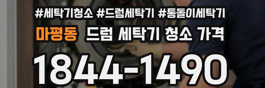 마평동 드럼 세탁기 청소 가격
