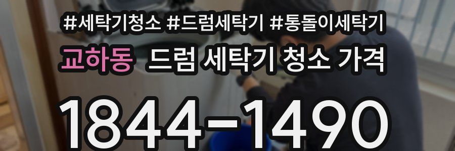 교하동 드럼 세탁기 청소 가격