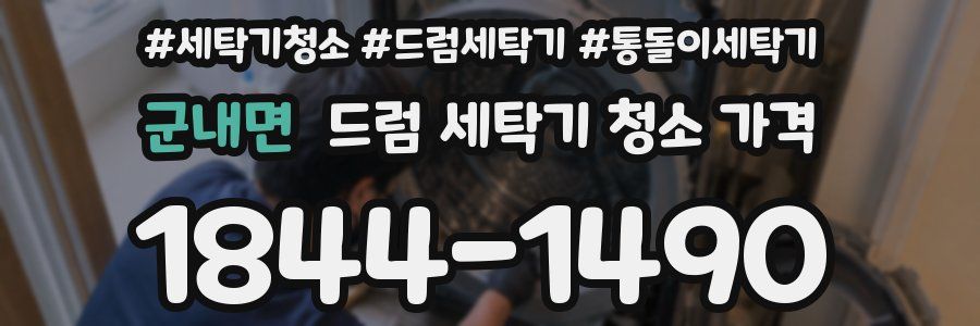 군내면 드럼 세탁기 청소 가격