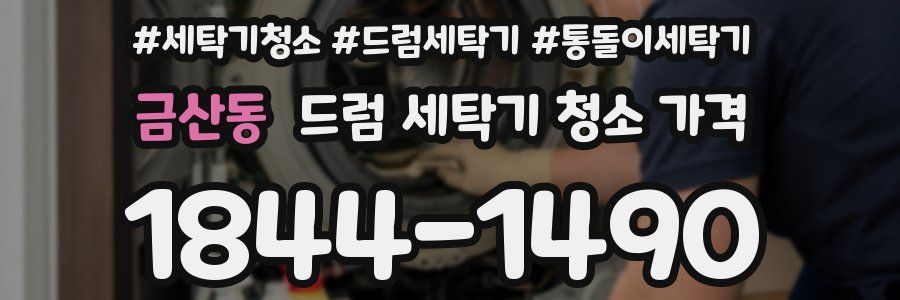 금산동 드럼 세탁기 청소 가격