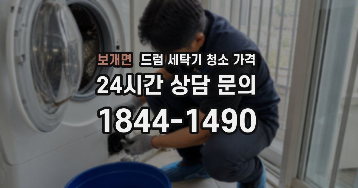 보개면 드럼 세탁기 청소 가격