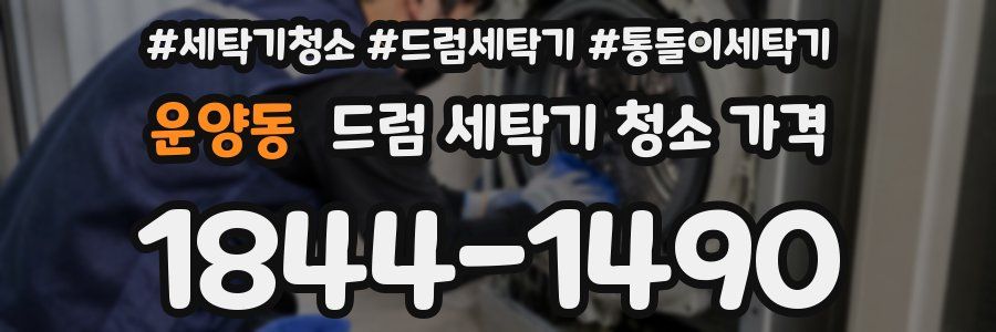 운양동 드럼 세탁기 청소 가격
