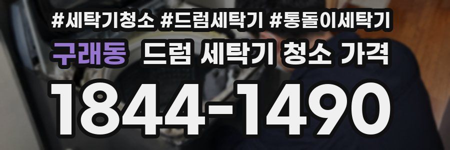 구래동 드럼 세탁기 청소 가격