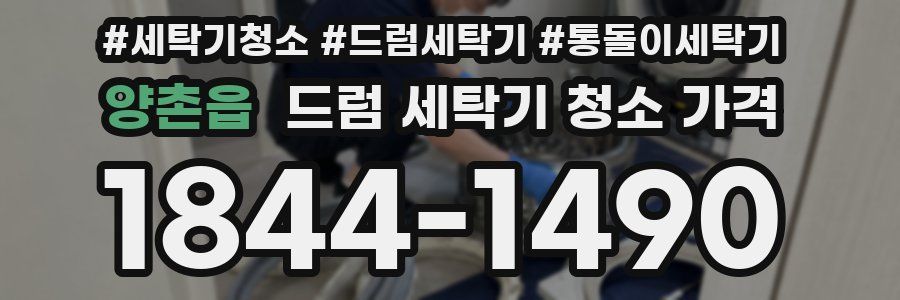 양촌읍 드럼 세탁기 청소 가격